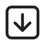 Arrow Down Square SVG Icon